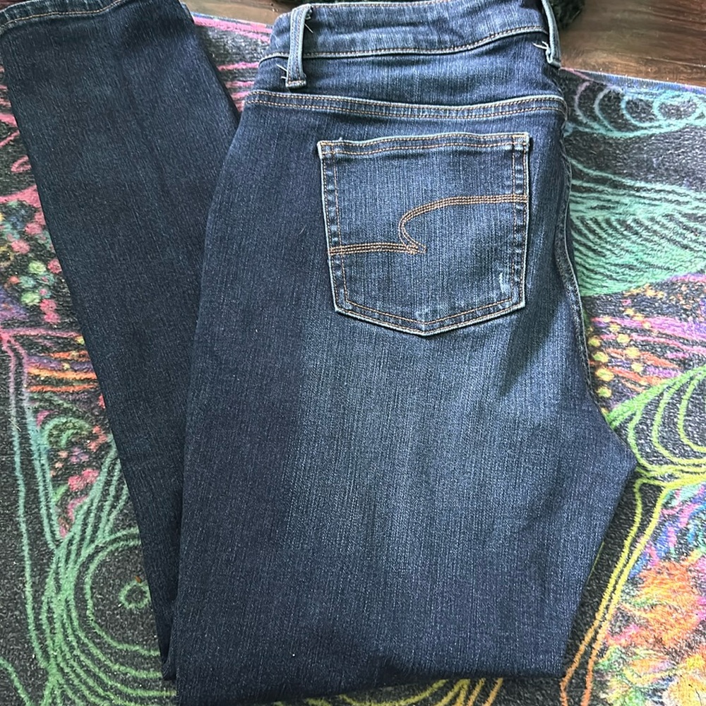 dark blue skinny jeans size 12